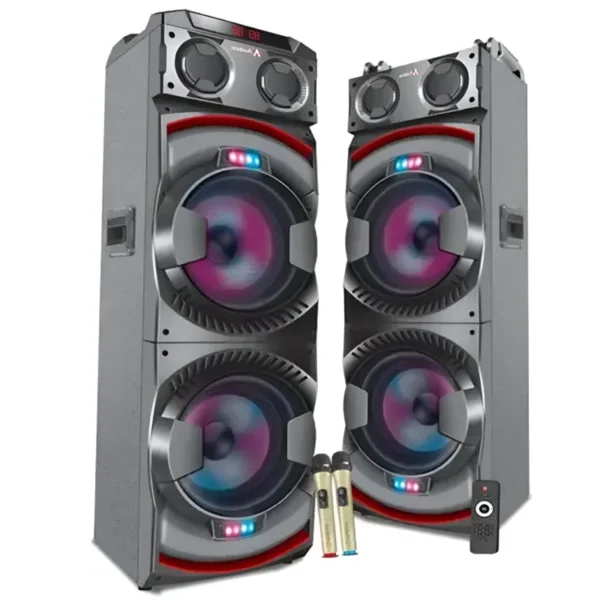 Audionic Mehfil MH-5555 5th Gen Dual 15-Inch Trolley Speaker