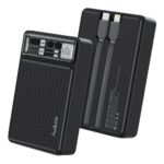 Audionic Spark Pro S-220 20000mAh Power Bank with Built-in Cables